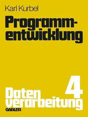 cover image of Programmentwicklung